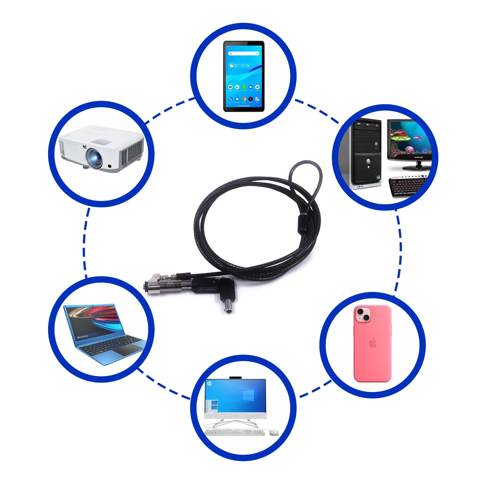 EAN 8052101433791 - Ewent EW1239 cable antirrobo Negro 1,8 m imagen 6