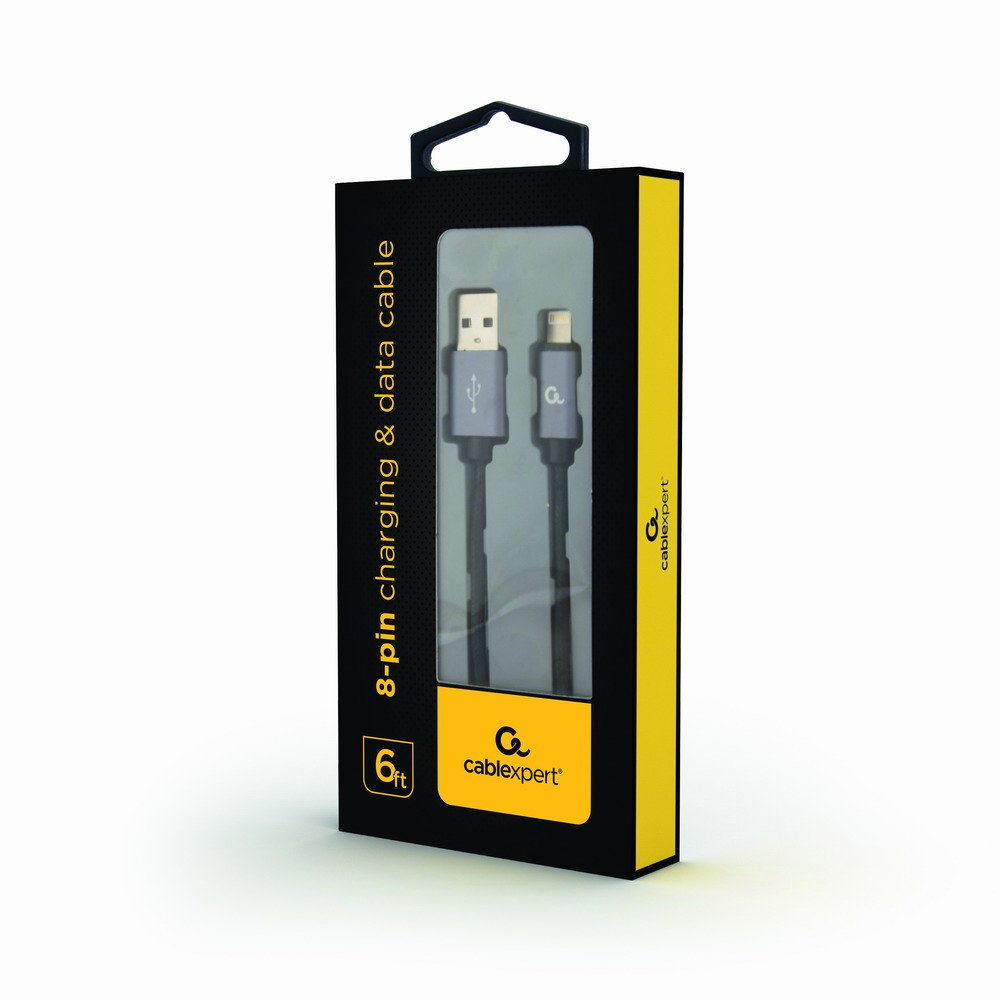EAN 8716309101097 - Gembird CCB-MUSB2B-AMLM-6 cable de teléfono móvil Negro 1,8 m USB A Lightning imagen 2