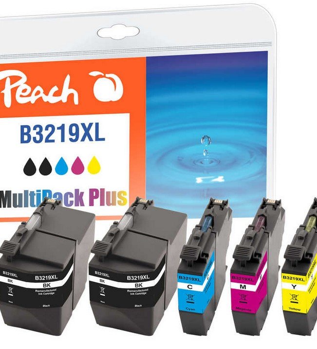 EAN 7640173439868 - Peach 320288 cartucho de tinta 5 pieza(s) Compatible Alto rendimiento (XL) Negro, Cian, Magenta, Amarillo imagen 1