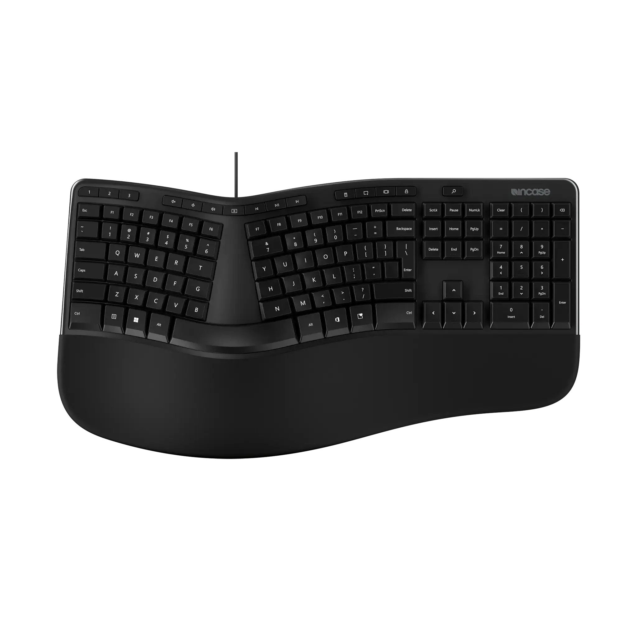 EAN 0650450267395 - Incase Designed by Microsoft Ergonomic Keyboard teclado Oficina USB QWERTY Inglés Negro imagen 1