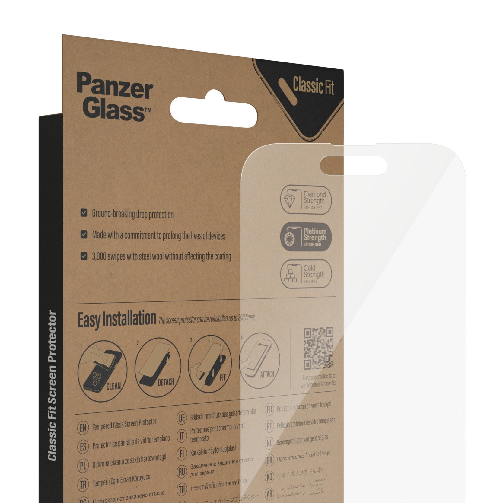 EAN 5711724027680 - PanzerGlass ® Screen Protector iPhone 14 Pro | Classic Fit Protector de pantalla Apple 1 pieza(s) imagen 7