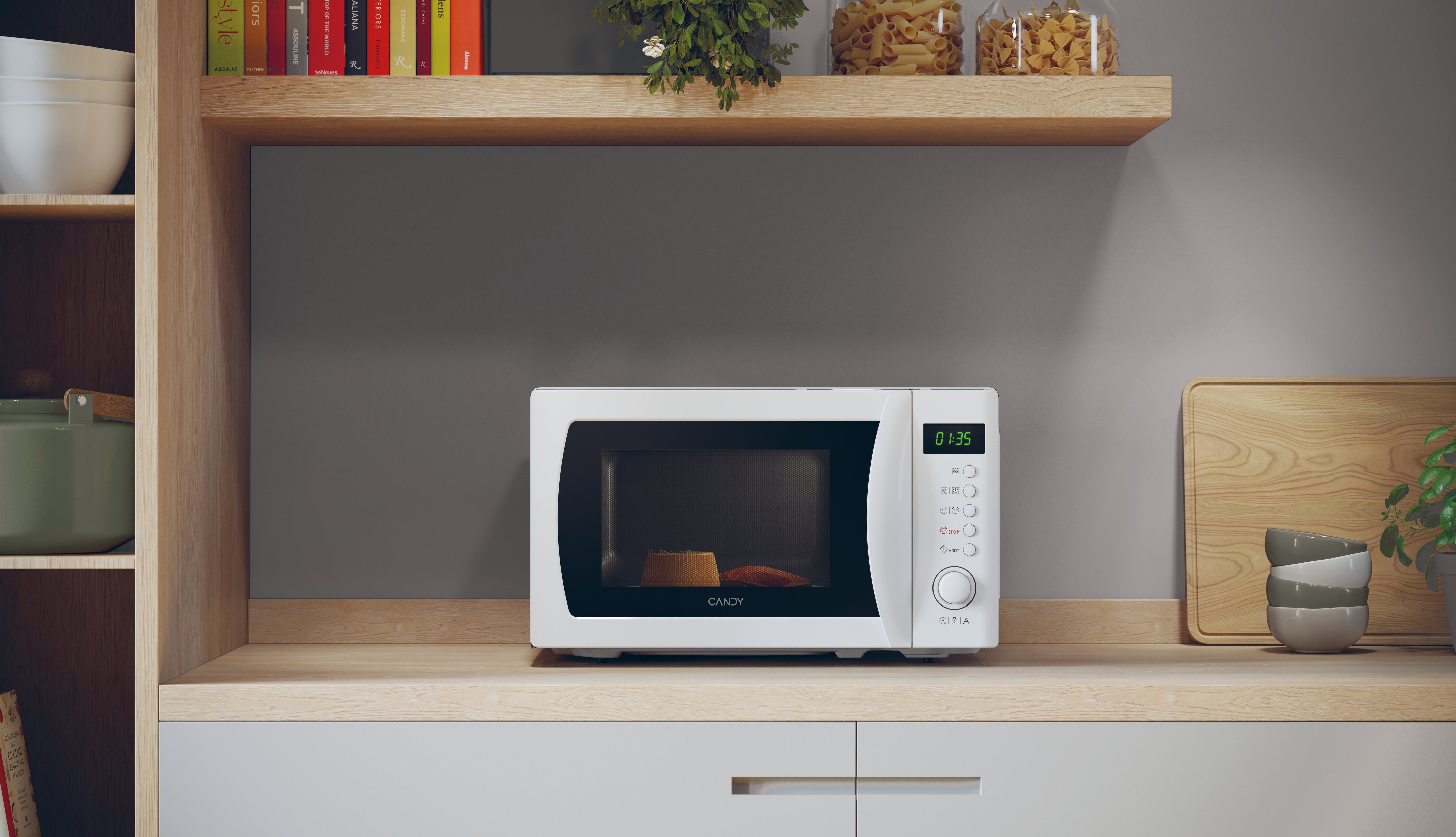 EAN 8059019053097 - Candy Idea CMWA20SDLW Blanco Solo microondas Encimera 20 L 700 W imagen 3