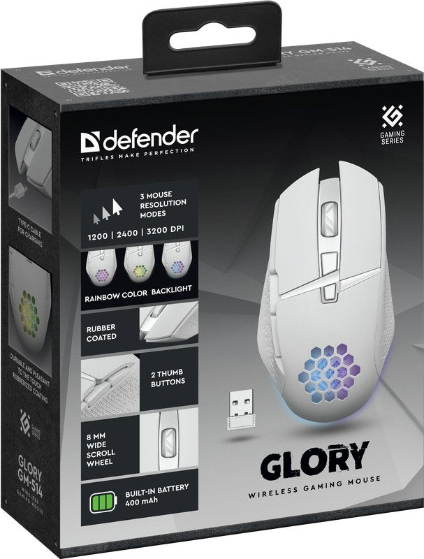 EAN 4745090820515 - Defender GLORY GM-514 ratón Juego mano derecha RF inalámbrico Óptico 3200 DPI imagen 3