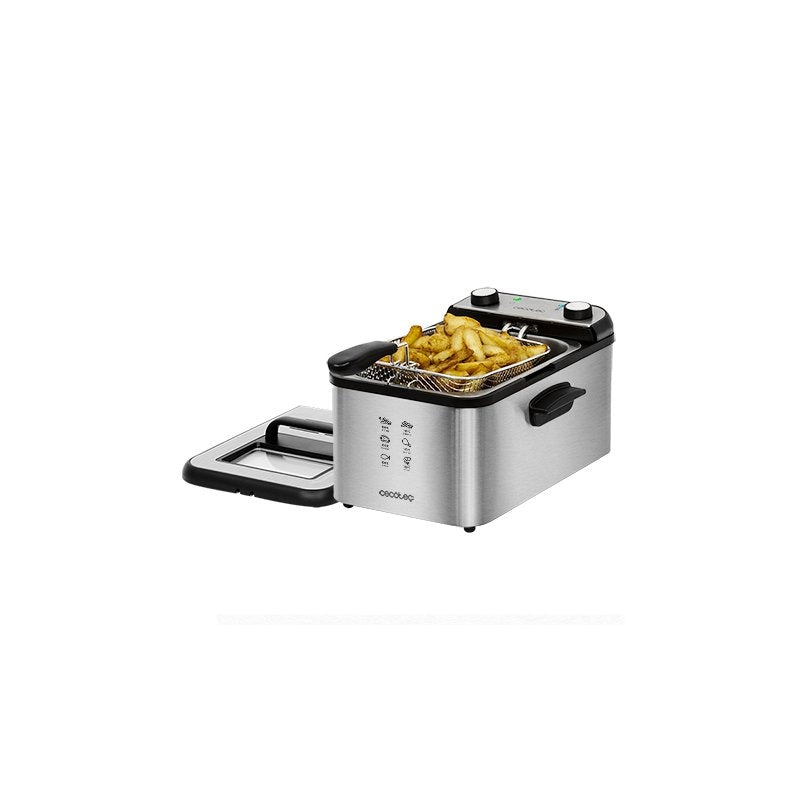 EAN 8435484030717 - Cecotec CleanFry Infinity 3000 Sencillo 3 L Independiente 2400 W Freidora Acero inoxidable imagen 9