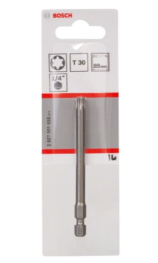Punta De Destornillador Bosch Professional Extra Dura, T30, 89 Mm