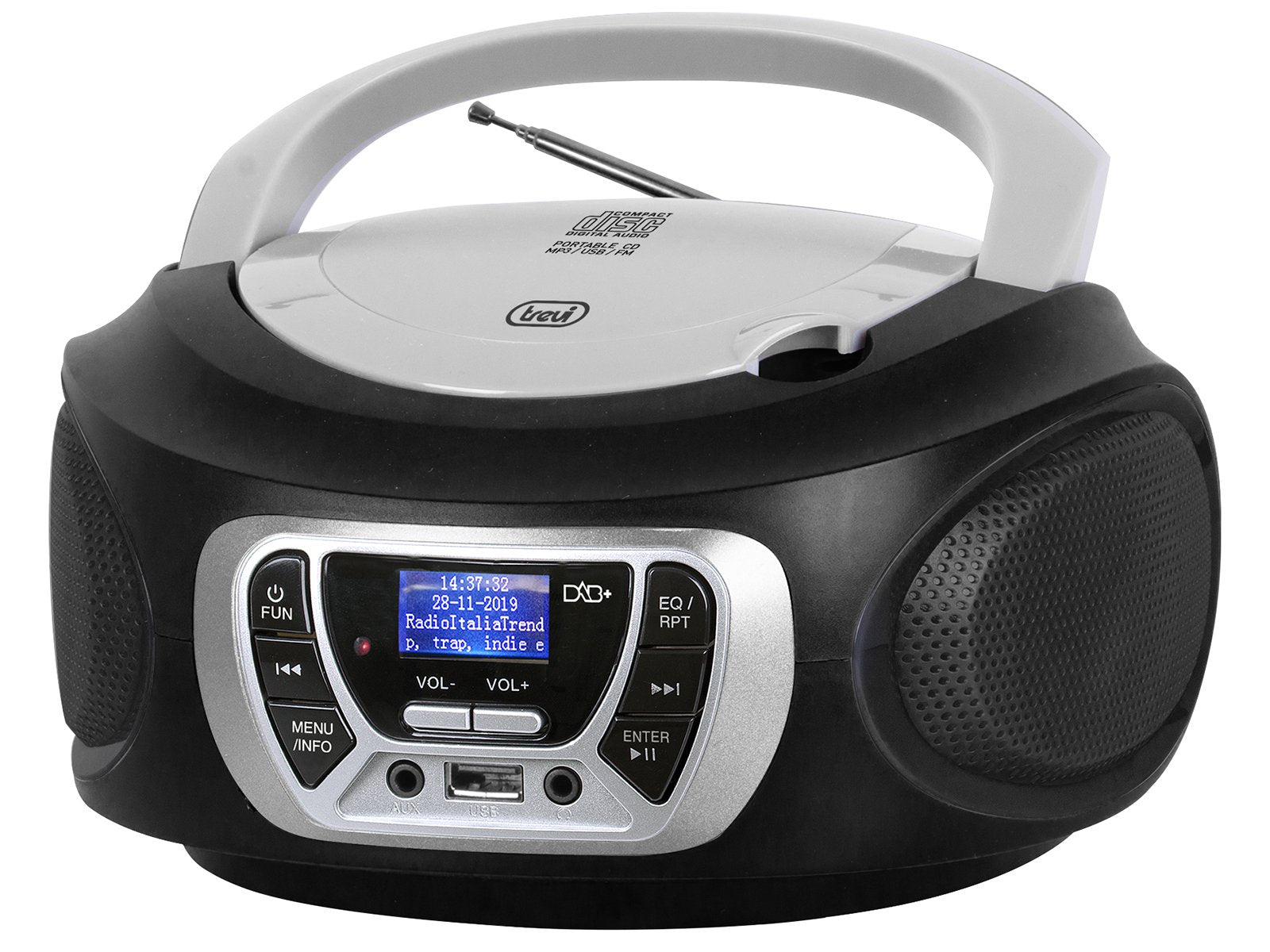 EAN 8011000025575 - Trevi CMP 510 DAB Digital 3 W DAB, DAB+, FM Negro Reproducción MP3 imagen 1