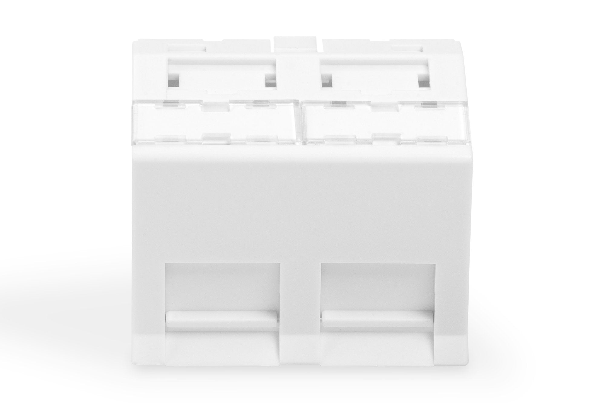 Digitus Placa Frontal, 2 Puertos, 45 X 45 Mm, Acodada, Para Marco Dn-93802-5-Sh