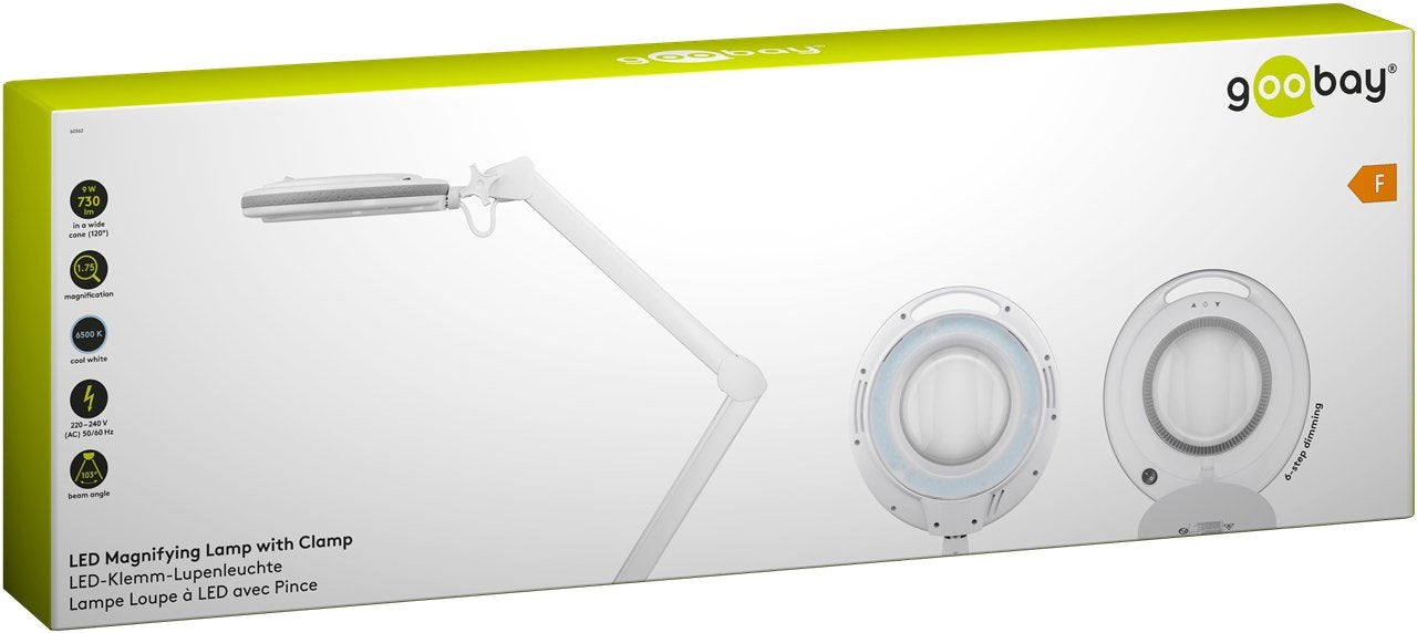 Lámpara De Aumento 9w 730lm 127mmx Kri. 90led Dim Klemm