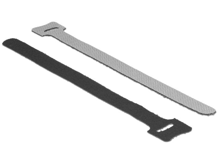 Delock 18687 Velcro Negro 12 Mm, 20 Cm, 10 Pieza(S)
