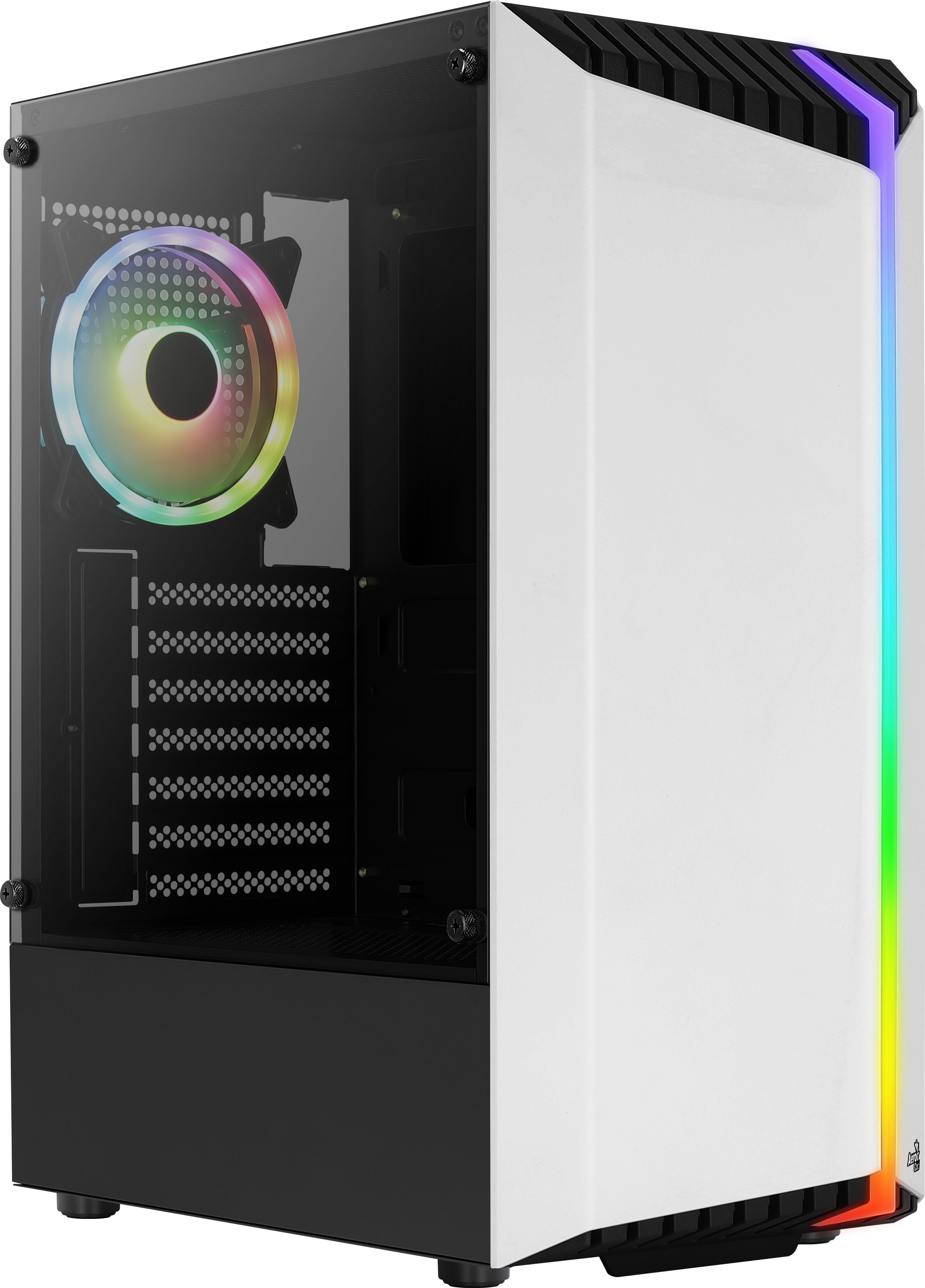 Caja Pc Aerocool Torre Atx Bionic V2 Rgb White