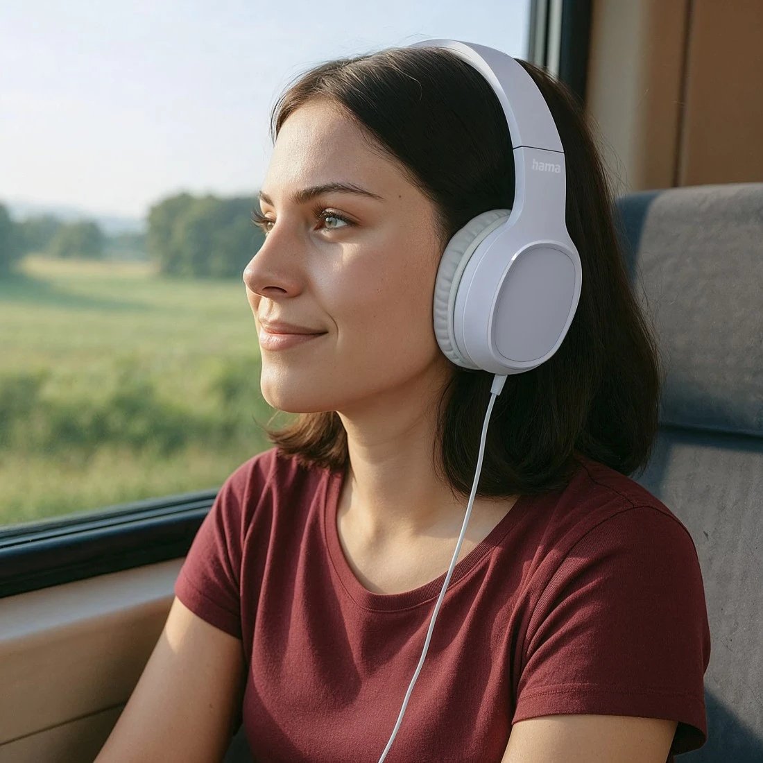 Sluchawki Nauszne Fun C Z Mikrofonem Biale