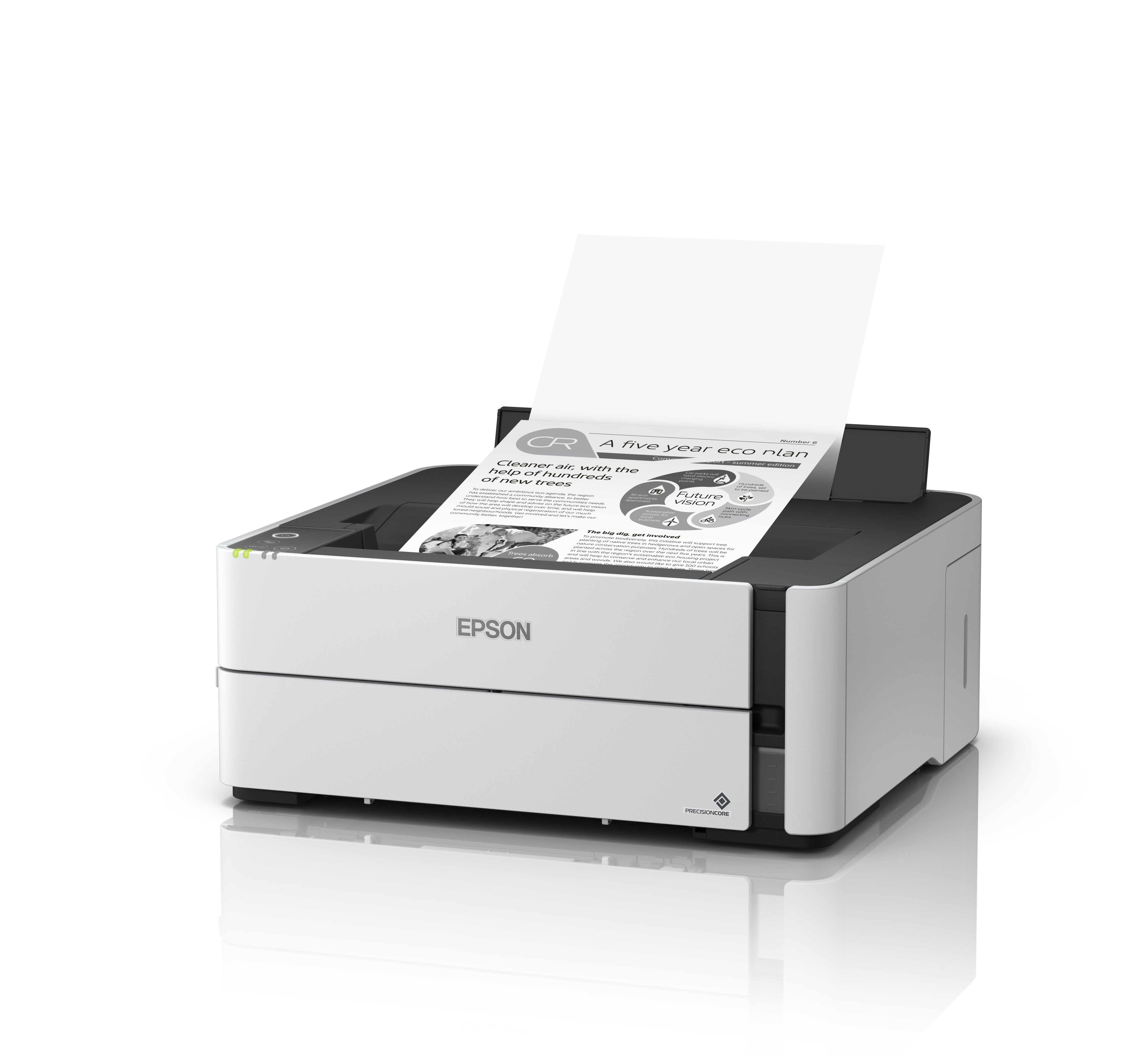 Tinta Epson Ecotank Mono M1180, A4, 1200x2400dpi, 39ppm, Usb, Ethernet, Wi-Fi, Duplex, 3 Años De Garantía Después De Reg.