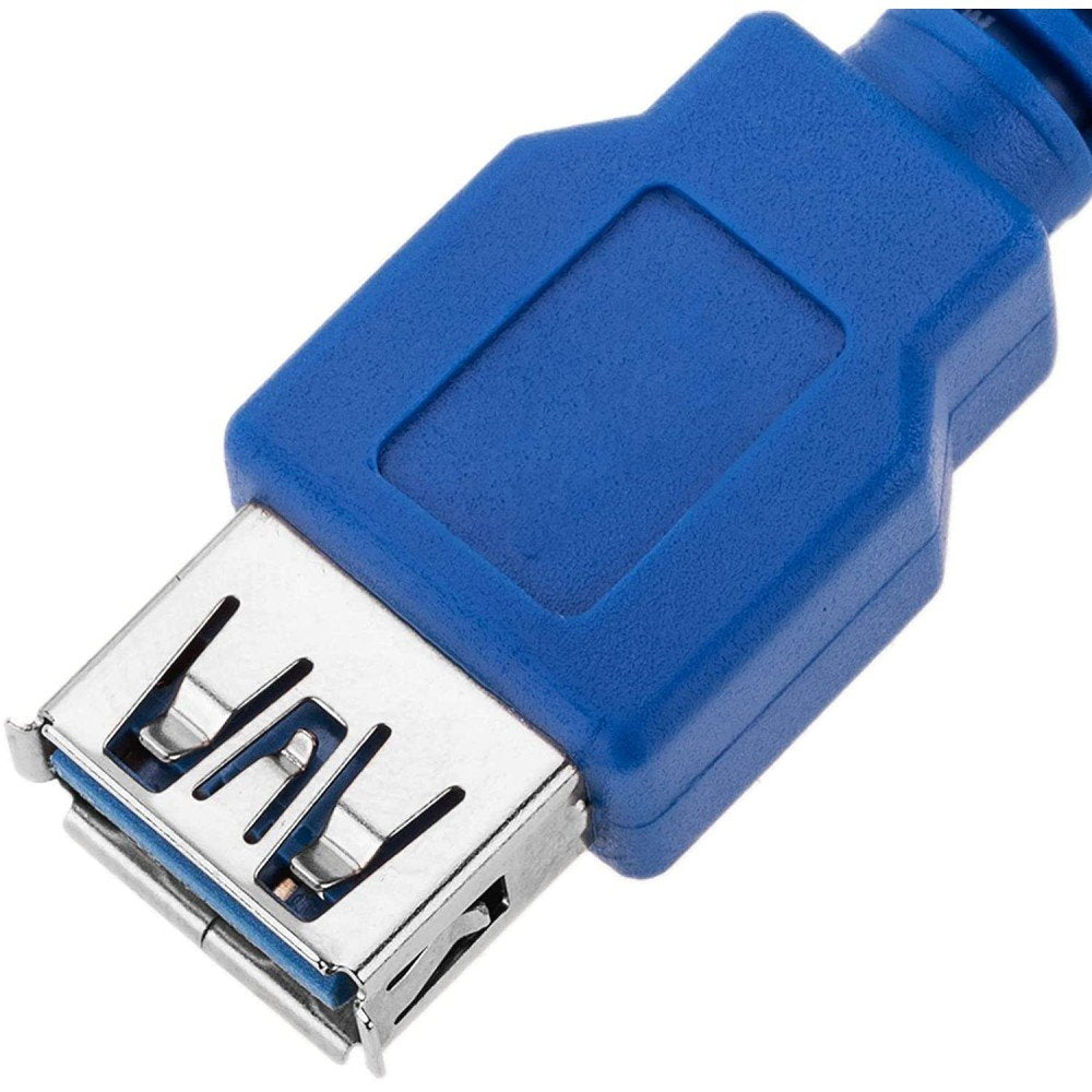 Techly 1.0m Usb 3.0 A M/F Cable Usb 1 M 3.2 Gen 1 (3.1 Gen 1) Usb A Azul
