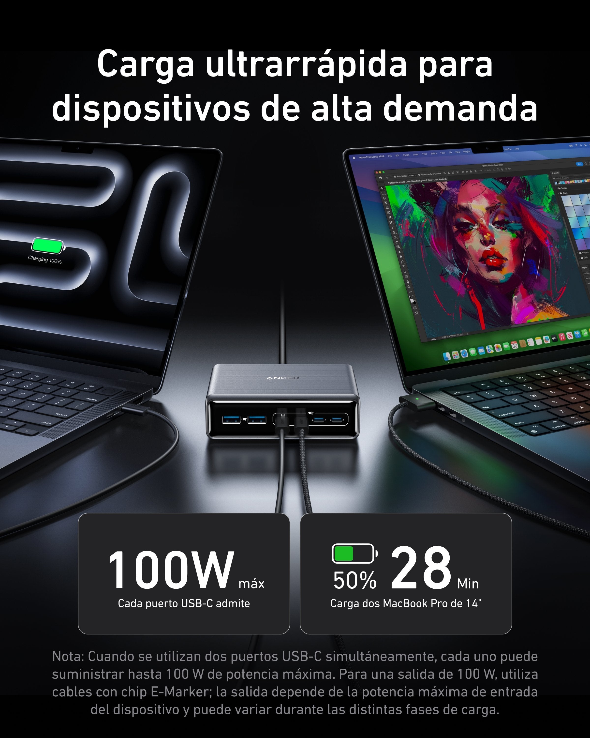 EAN 194644041007 - Anker A2683341 cargador de dispositivo móvil Universal Negro Carga rápida Interior imagen 3