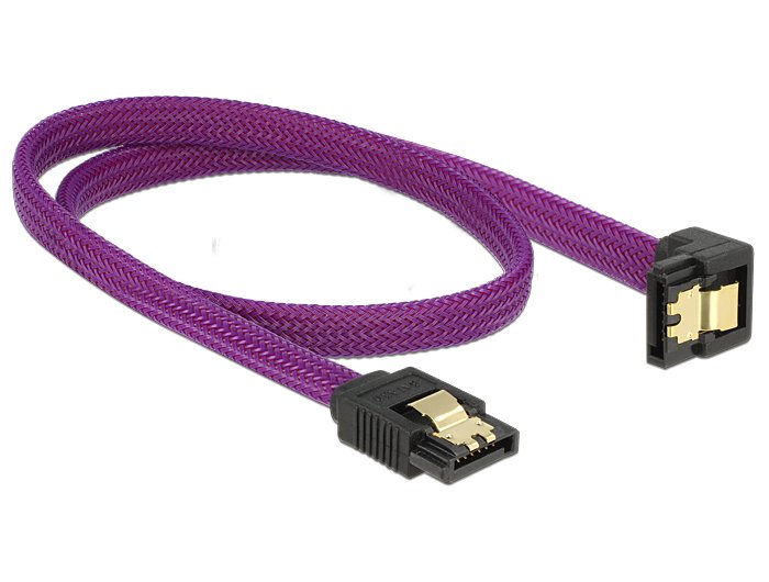 Delock Cable Sata 6gb/S 50cm Violetat Un/Ge Metall Premium