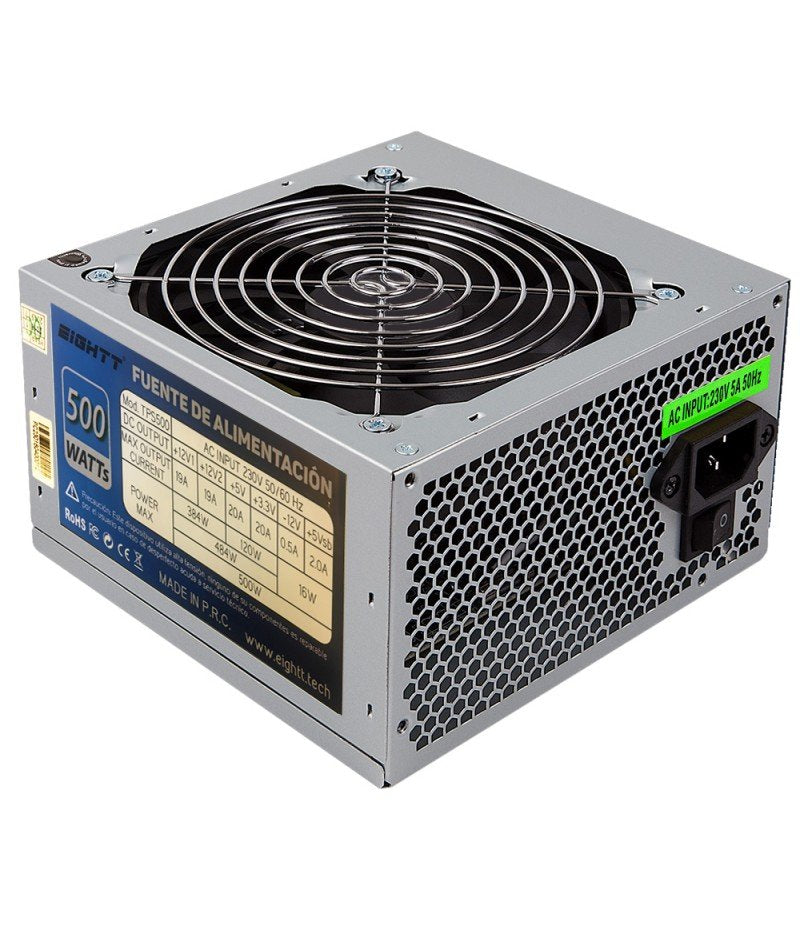 EAN 8425402171110 - Eightt EPS500 unidad de fuente de alimentación 500 W 20+4 pin ATX Gris imagen 1