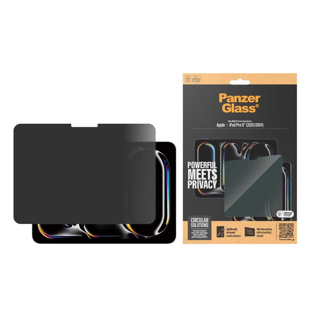 EAN 5715685012105 - PanzerGlass ® 2-Way Privacy Screen Protector ® iPad Pro 11'' (2024-2025) | Ultra-Wide Fit Protector de pa imagen 2