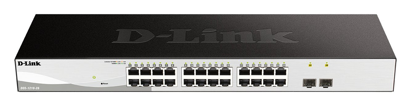 D-Link Dgs-1210-26 Switch Gestionado L2 Gigabit Ethernet (10/100/1000) 1u Negro, Gris