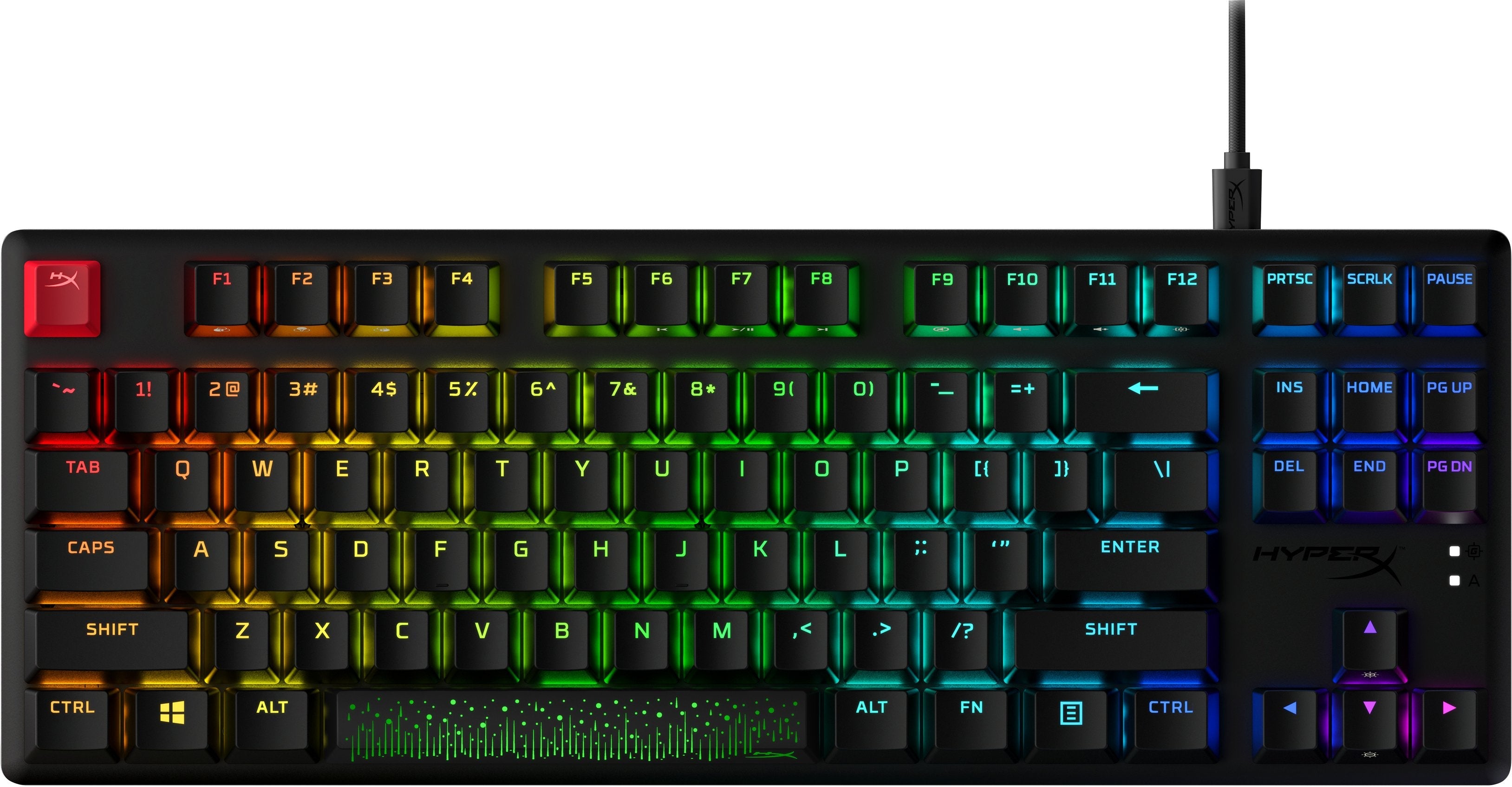 Keyboard Alloy Origins Core/Pbt Hx Aqua 639n9aa#Aba Hyperx
