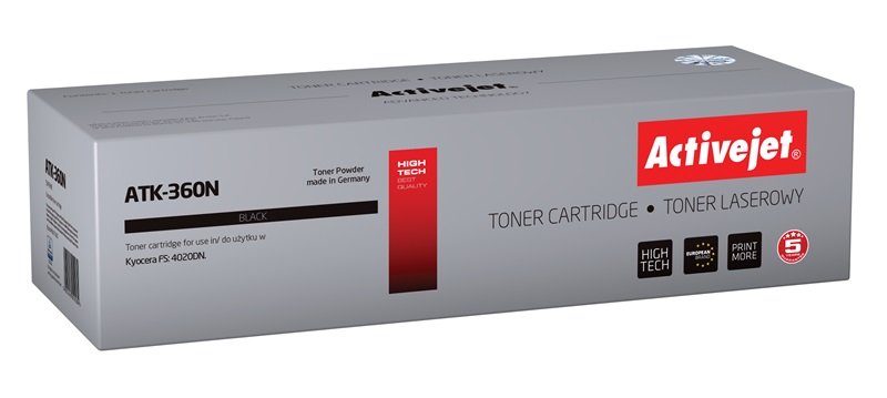 Tóner Activejet Atk-360n (Reemplazo Para Kyocera Tk-360 - Supreme - 20.000 Páginas - Negro)