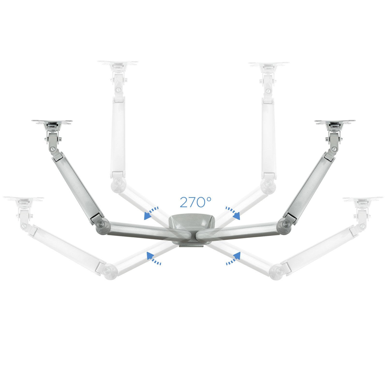 Tooq Soporte De Mesa Con Brazos Articulados Para 2 Monitores De 13"-32" - Giratorio E Inclinable - Piston De Gas - Peso