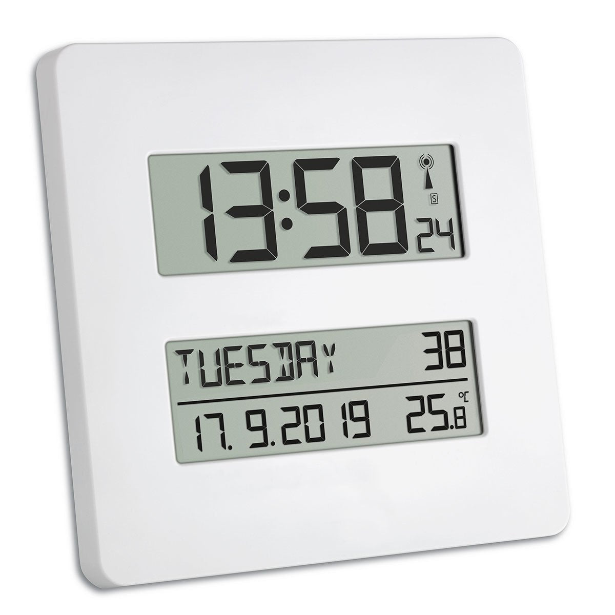 EAN 4009816025654 - TFA-Dostmann Time Line Reloj digital Plaza Blanco imagen 1