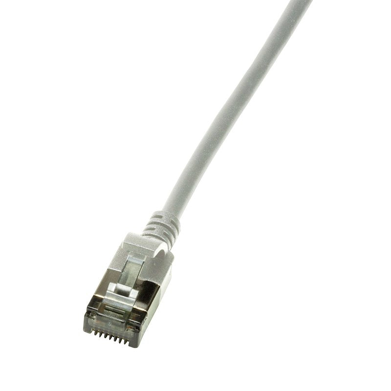 Logilink Patchkabel Cat6a Stp Tpe Slimline Grau 2,0m