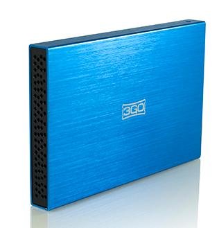 3go Caja Externa Hdd 2.5\1 Sata-Usb Azul