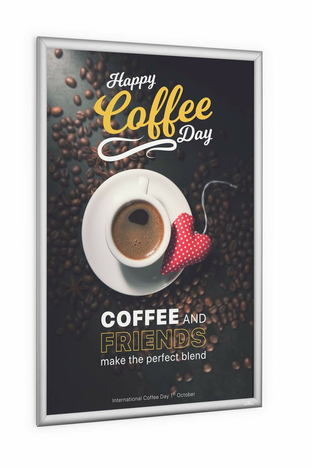 Durable 500923 Marco Para Pared 660 X 900 Mm Rectángulo Plata Aluminio