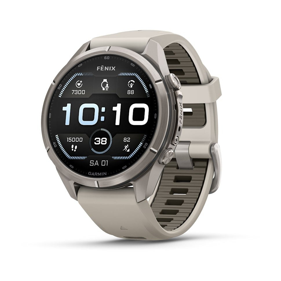 Garmin Fenix 9 Pro Titanio Con Correa De Silicona En Blanco Smartwatch 43mm