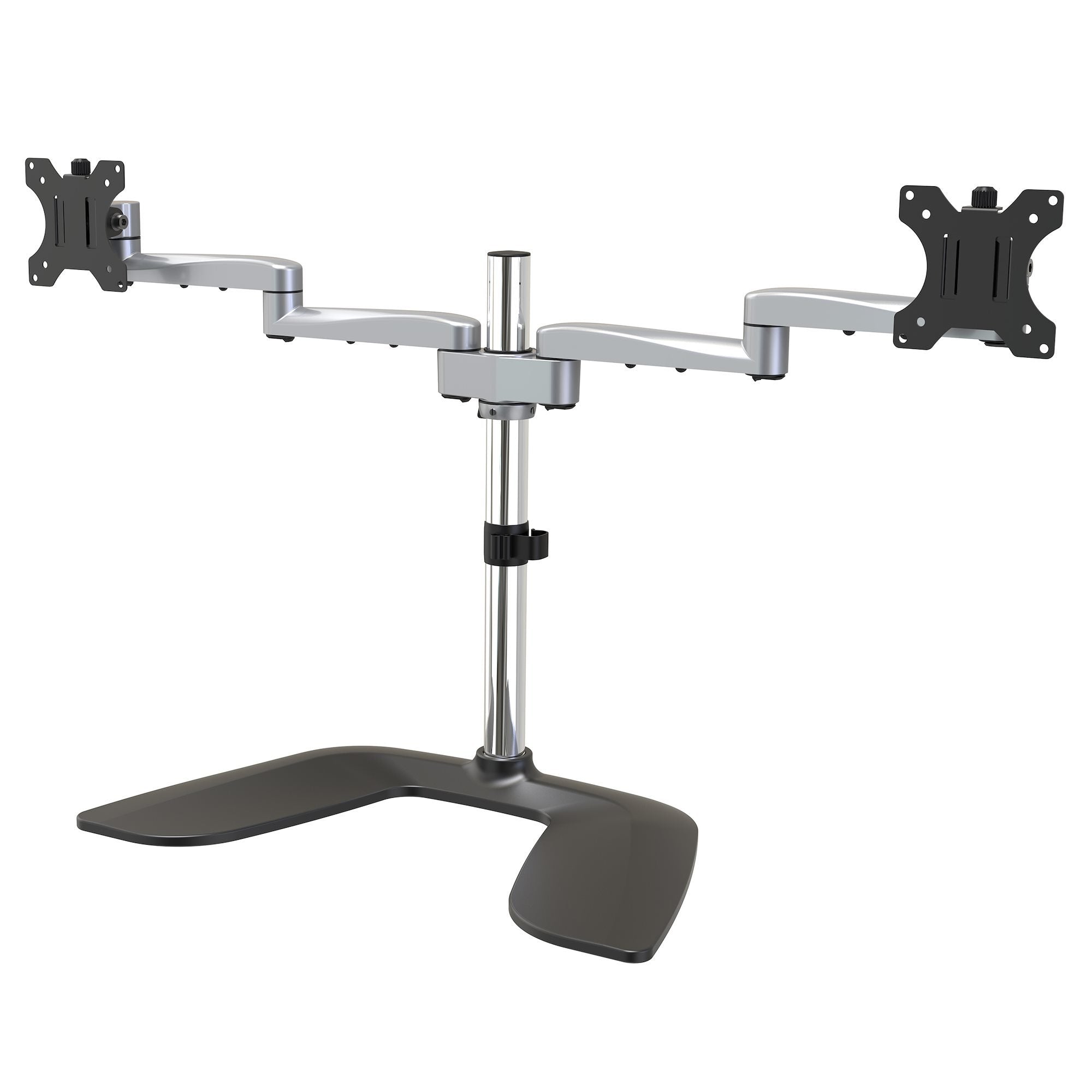 EAN 0065030881227 - StarTech.com ARMDUALSS soporte para monitor 81,3 cm (32") Negro, Plata imagen 1