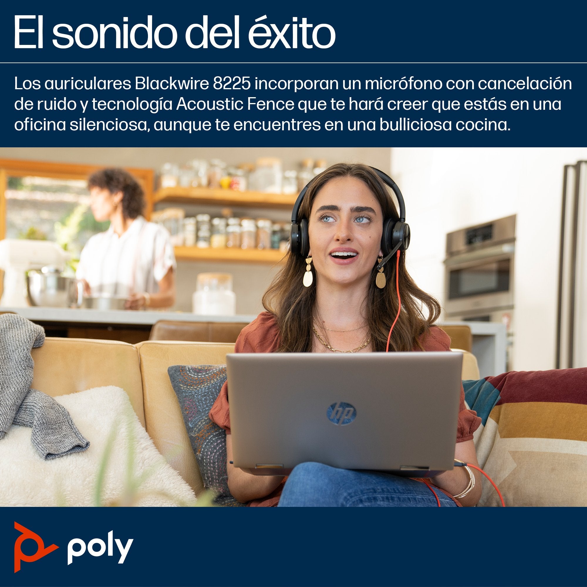 EAN 0197498429267 - HP Poly Blackwire 8225 Stereo Microsoft Teams Certified USB-C Headset +USB-C/A Adapter Alámbrico Diadema imagen 5
