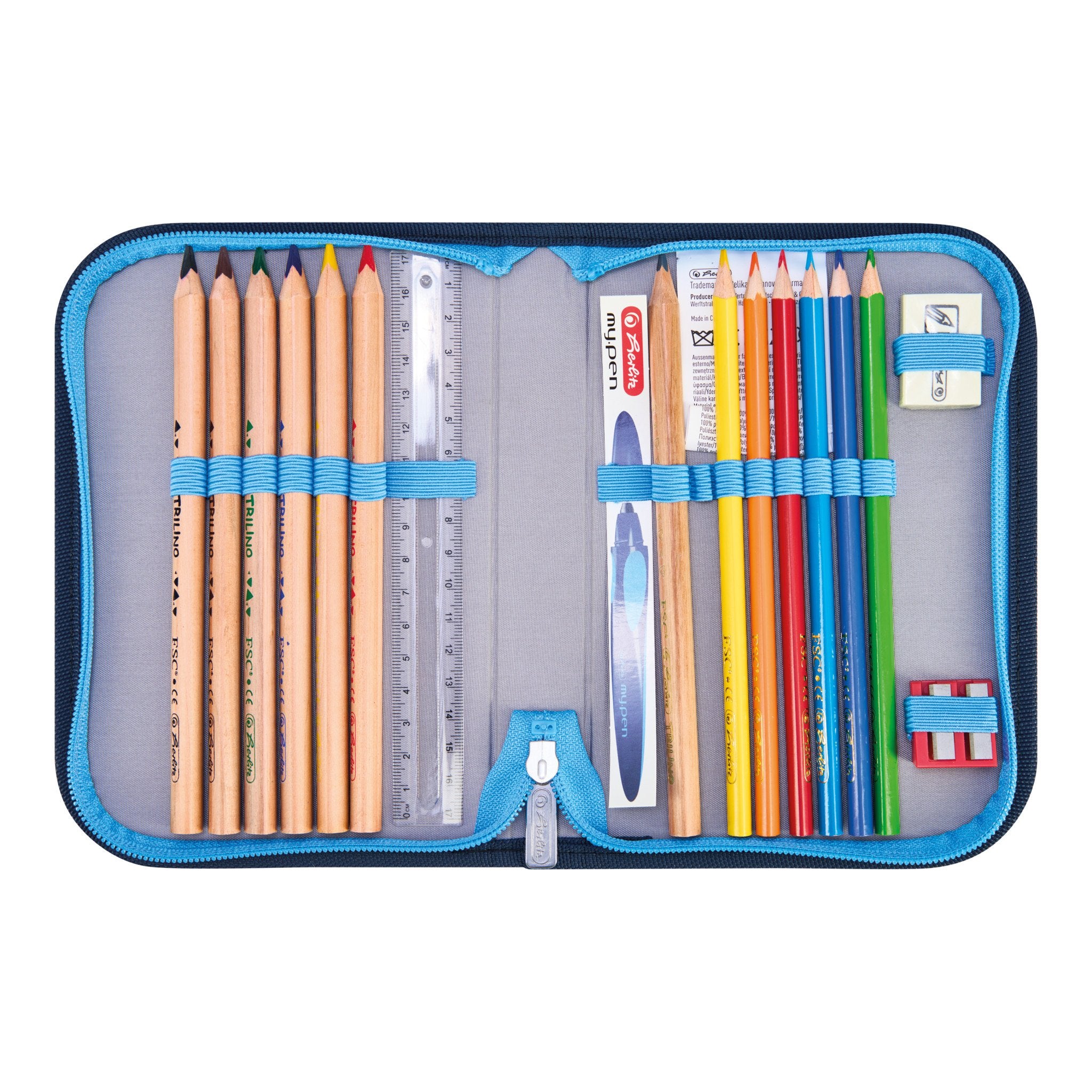 EAN 4008110396354 - Herlitz FiloActive XL Plus Cosmic juego de mochila escolar Niño Poliéster Azul, Azul oscuro imagen 12