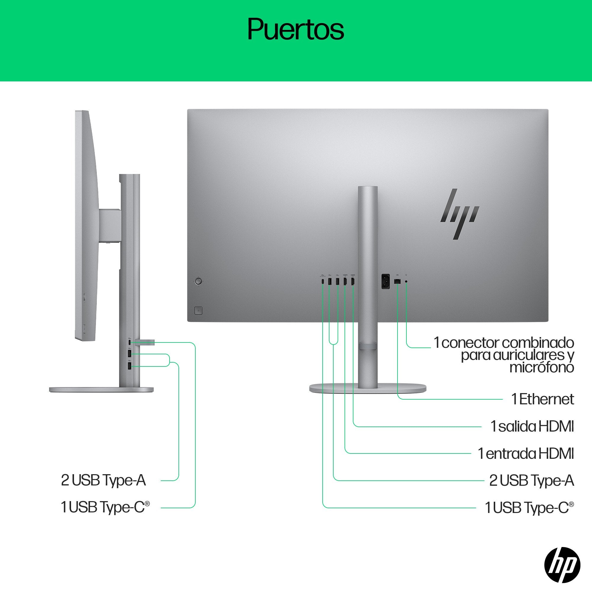 EAN 0199642227309 - HP OmniStudio X 32-c0022ns PC Intel Core Ultra 5 125H 80 cm (31.5") 3840 x 2160 Pixeles PC todo en uno 16 imagen 4