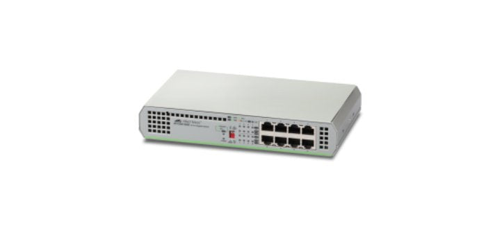 EAN 0767035207445 - Allied Telesis AT-GS910/8E-50 No administrado Gigabit Ethernet (10/100/1000) Gris imagen 1