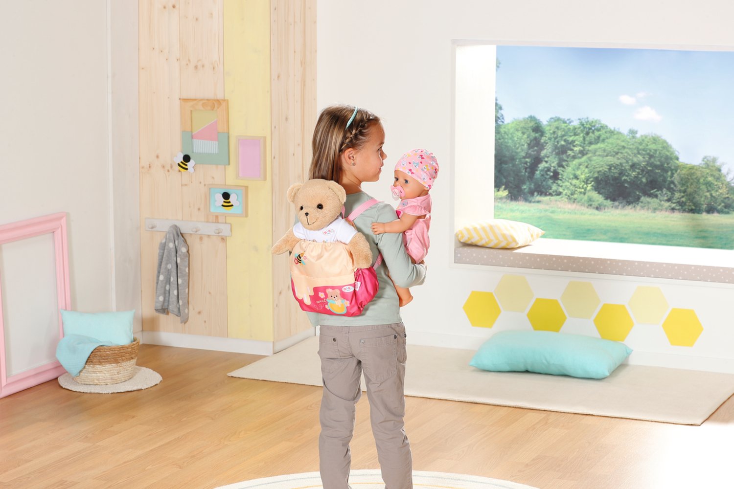 Mochila De Osito Baby Born® De Zapf Creation (Amarillo) 834831