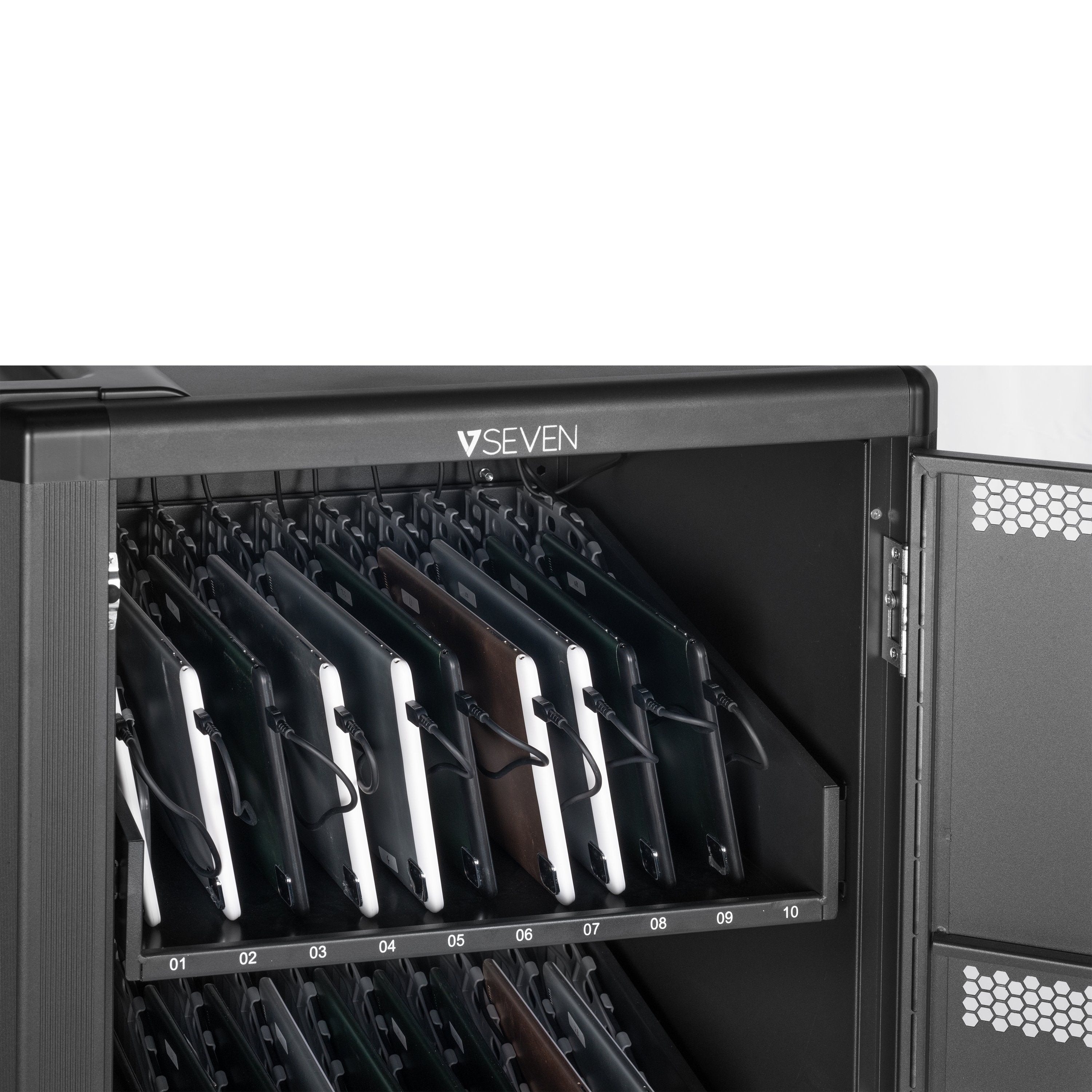 EAN 662919121650 - V7 CHGCT30-2E carrito y armario de dispositivo portátil Carro de gestión y carga para dispositivos portáti imagen 6