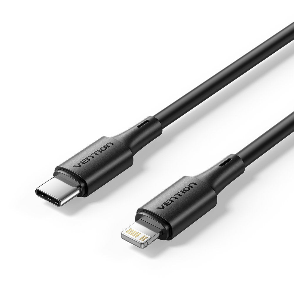 Cable Vention Usb 2.0 Usb-C To Lightncabl Ing M-M 3a Cable 0.9m Black Pvc