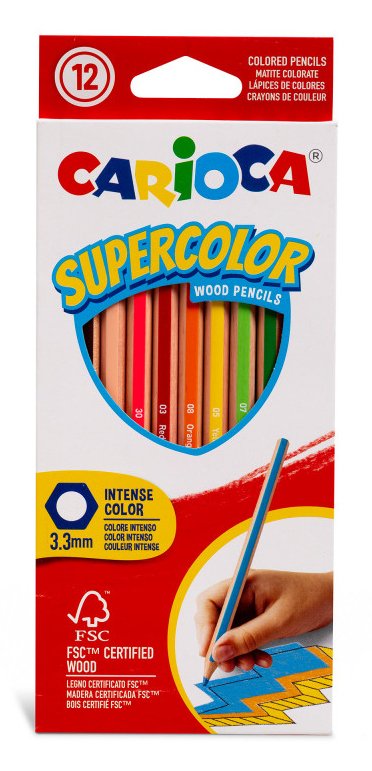 EAN 8003511433918 - Carioca Supercolor Multicolor 12 pieza(s) imagen 1