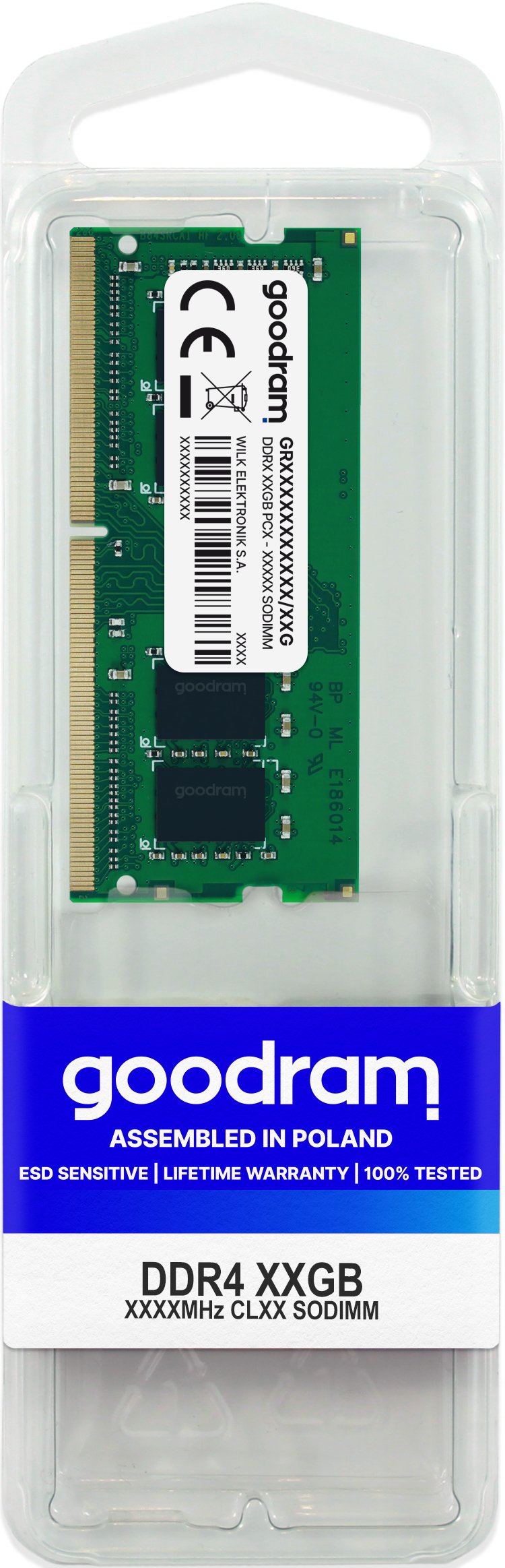 Memoria Goodram S/O Ddr4 4gb Pc2400 Cl17 Gr2400s464l17s/4g