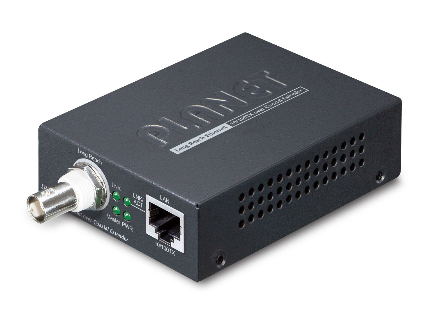 Planet 1 Puerto 10 100tx Sobre Extensión Ethernet Coaxial De Largo Alcance.