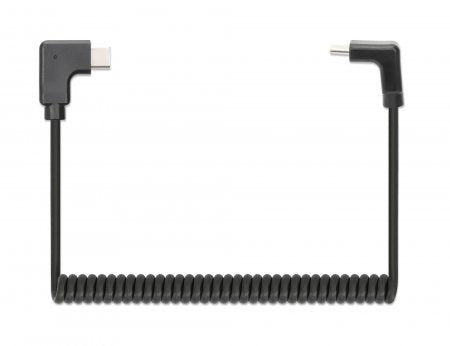 Manhattan Spiralcable Usb-C Auf Usb-C Ladecable 1m Negro