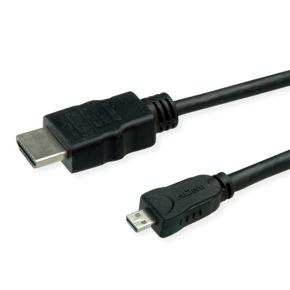 Roline Verde Hdmi High Speed Cable Mit Ethernet, Hdmi St - Micro Hdmi St, 2 M