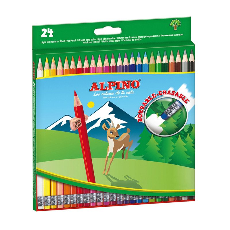 EAN 8413240604273 - Alpino AL013658 lápiz de color Negro, Azul, Burdeos, Bronce, Marrón, Coral, Verde, Azul claro, Verde clar imagen 1