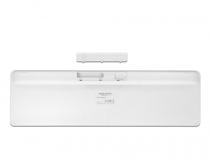 Delock Teclado (Aleman) Usb 2,4 Ghz Blanco (Flach)