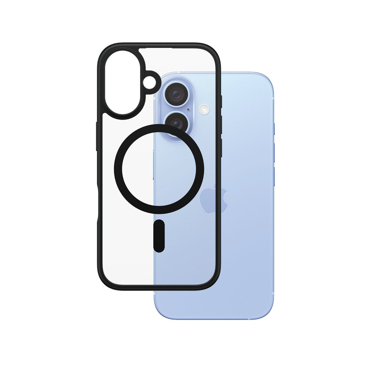 EAN 5715685003226 - PanzerGlass ® HardCase Transparent w. Black MagSafe & Frame iPhone 16 funda para teléfono móvil Transpare imagen 1