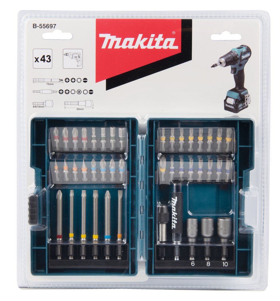 EAN 0088381481359 - Makita B-55697 punta de destornillador 43 pieza(s) imagen 4