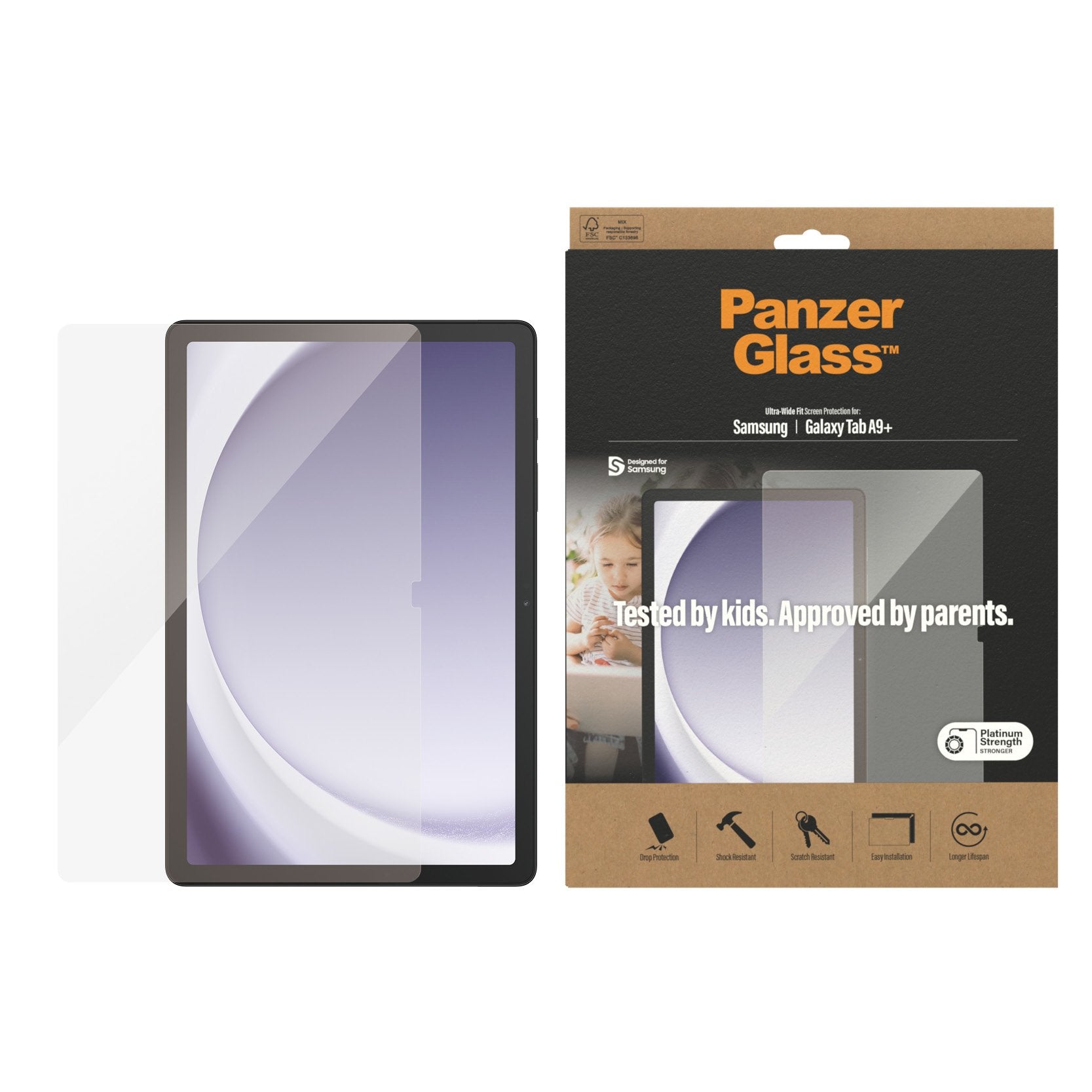 EAN 5711724073458 - PanzerGlass Samsung Galaxy Tab A9+ 1 pieza(s) imagen 2