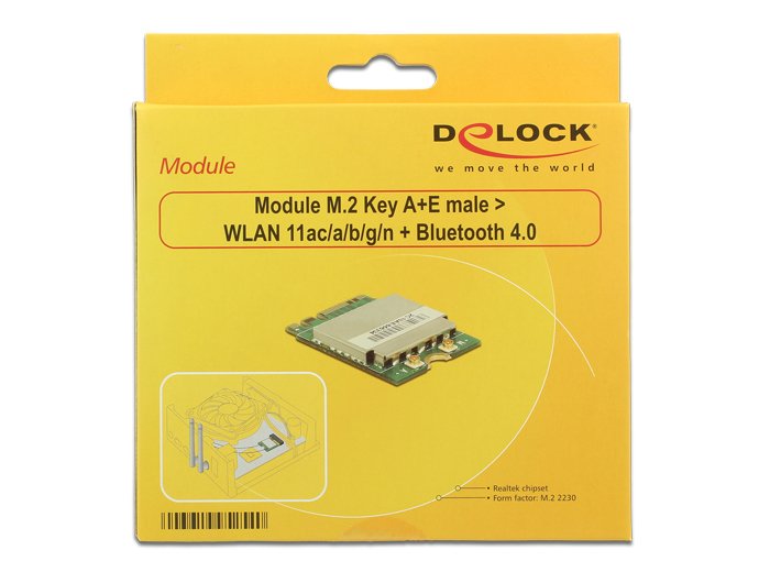 Delock M.2 Modul - Wlan+ Bluetooth 4.0, Lan-Adapter 95254