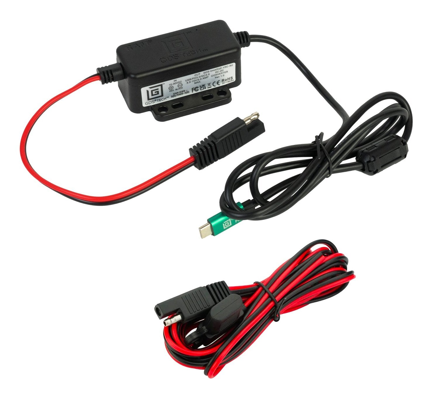 10-30vdc In 3.3-15vdc Out Type C Male Pd Hardwire Charger